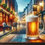 DALL·E 2023-11-12 13.43.26 - A photorealistic image of a frothy, delicious-looking beer in a clear, transparent mug, set against the backdrop of a bustling pub street. The beer, w.png